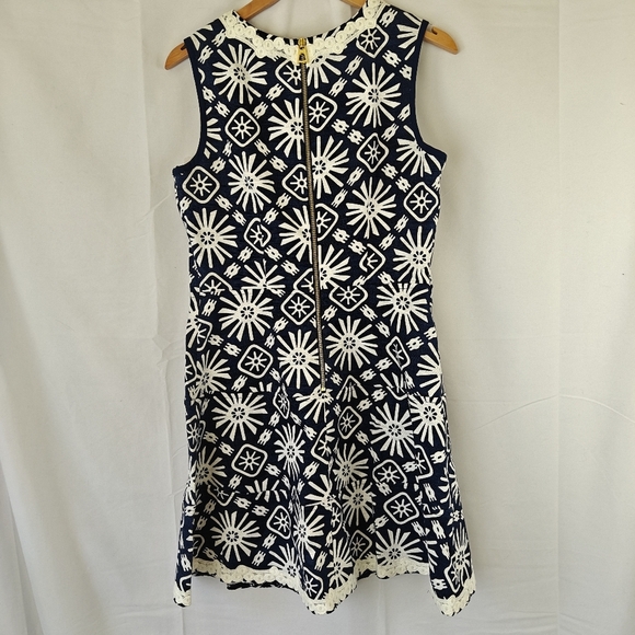 Tuckernuck Sail To Sable NWT Basket Weave Drop Fit & Flare Dress in Navy Sun 4 - Picture 11 of 14